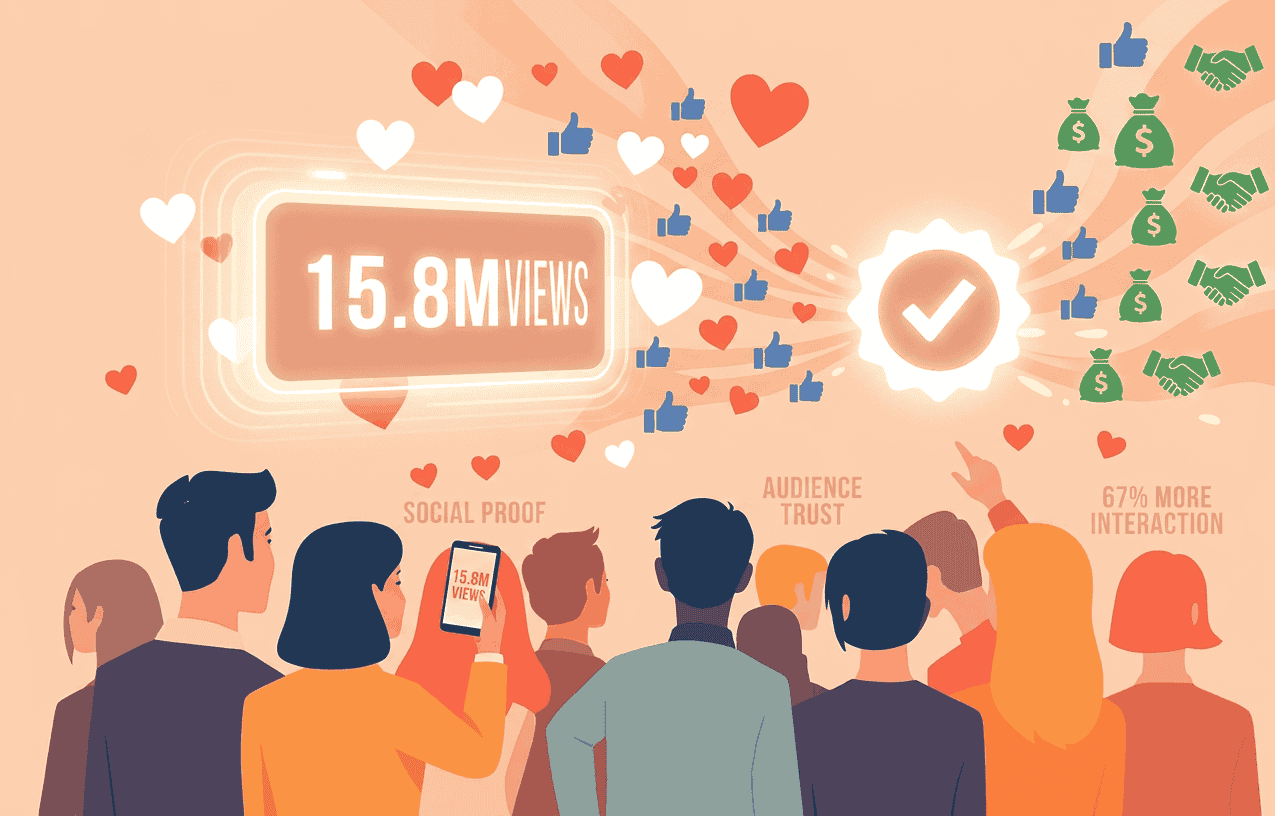 Build social proof with Instagram Reel views